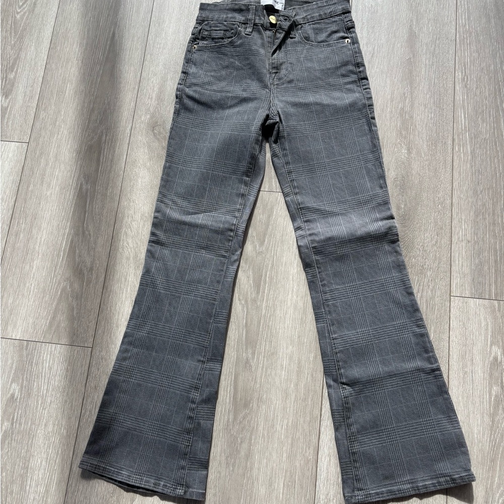 Elegant Gray Flare Women's Jeans